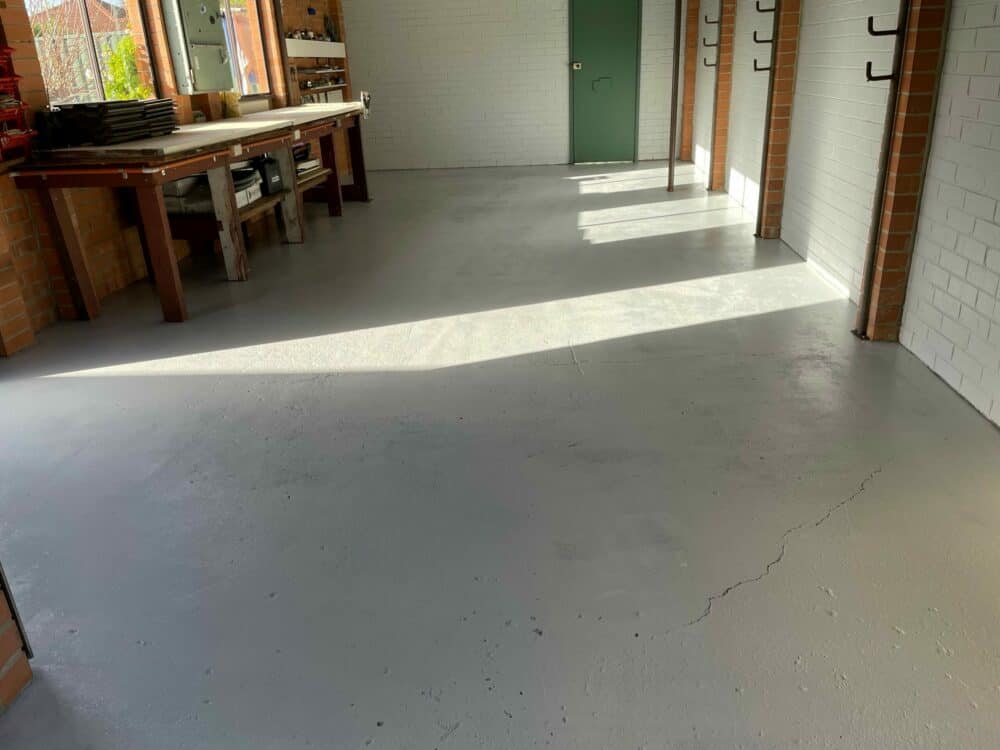 Epoxy flooring for garage after picture